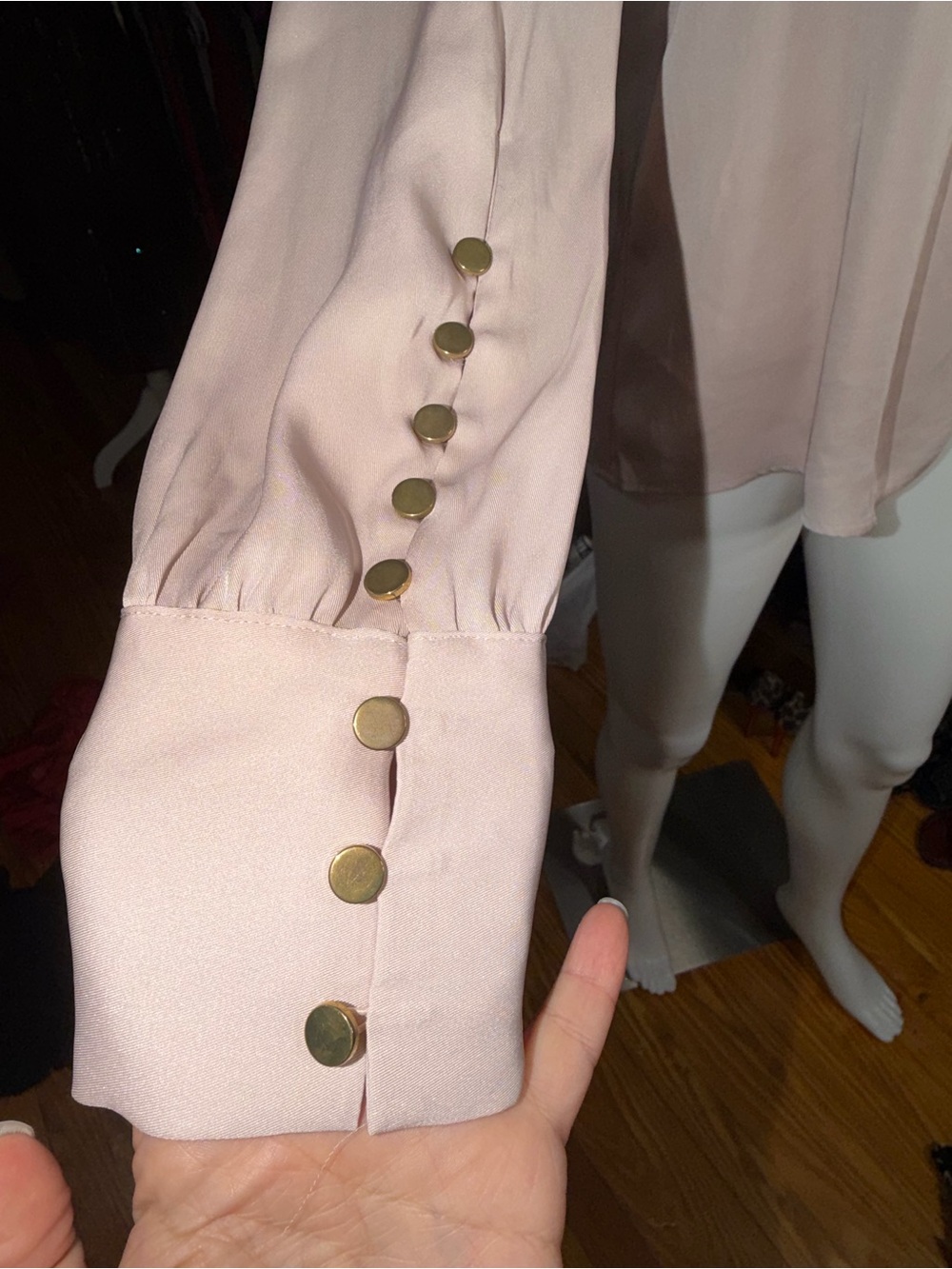3pc Blouse Set XS NWT English Factory Mint, Express & Old Navy Blush Pink NWOT - Picture 8 of 12